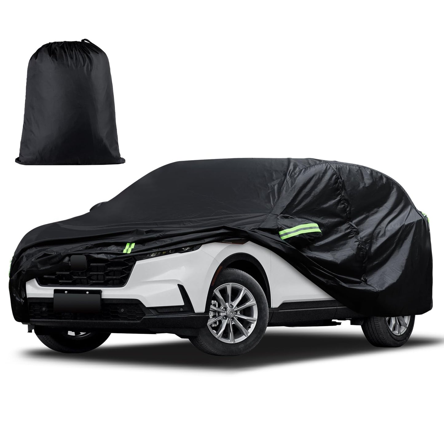 Waterproof Car Cover for Jeep Wrangler 4 Door 2006-2026 JK JL Outdoor Waterproof Sun Rain Snow Hail Protection with Driver Door Zipper