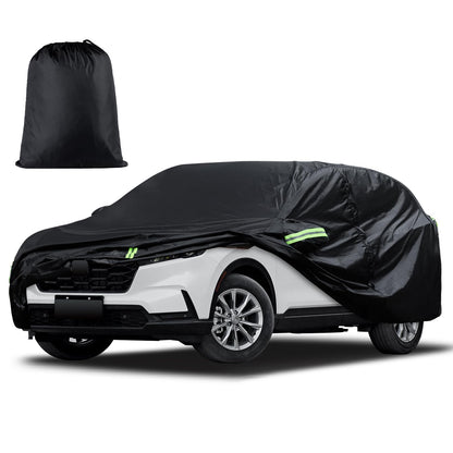 Waterproof Car Cover for Jeep Wrangler 4 Door 2006-2026 JK JL Outdoor Waterproof Sun Rain Snow Hail Protection with Driver Door Zipper