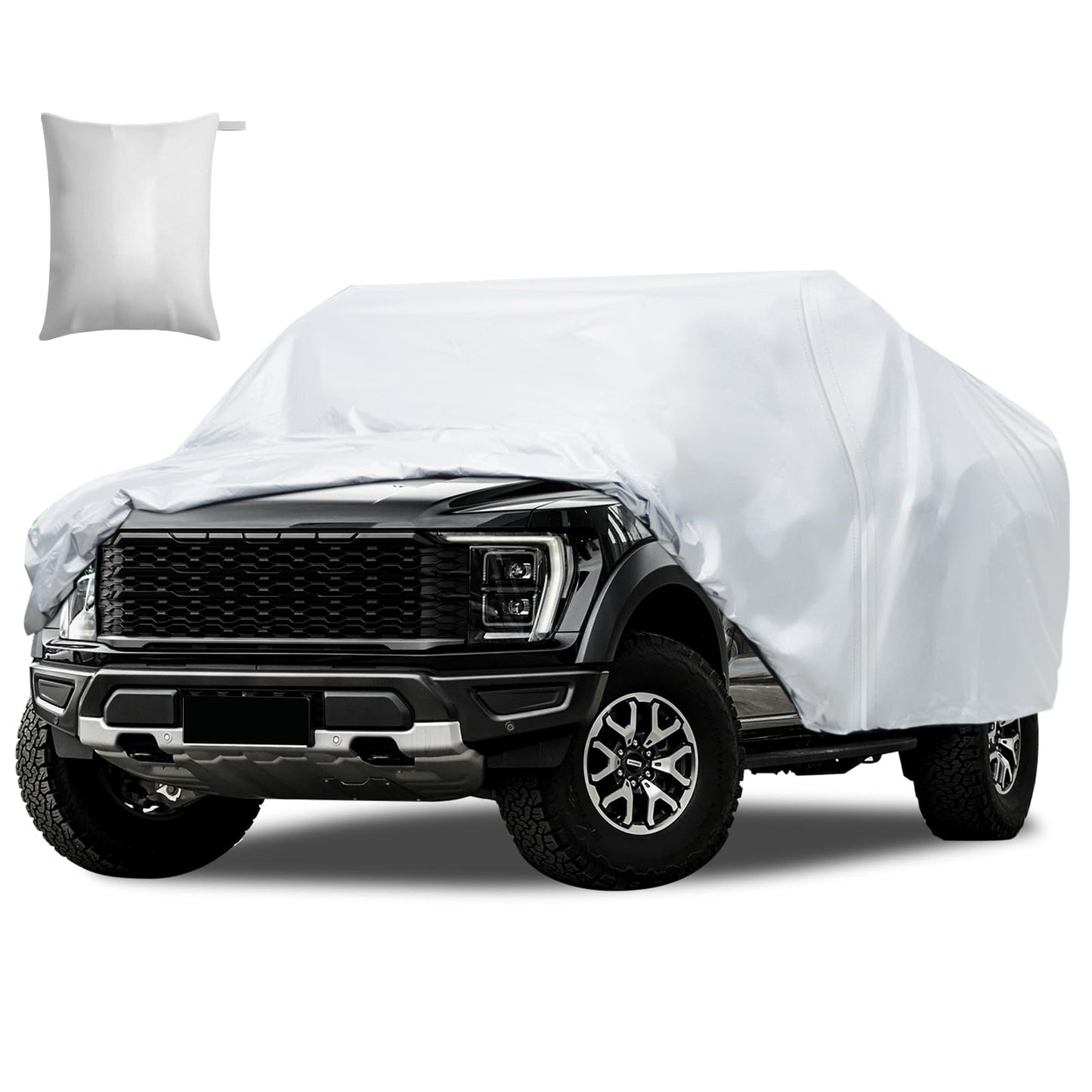 Waterproof Car Cover for Jeep Wrangler 4 Door 2006-2026 JK JL Outdoor Waterproof Sun Rain Snow Hail Protection with Driver Door Zipper