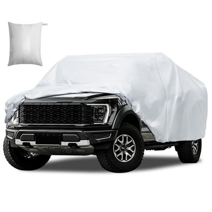 Waterproof Car Cover for Jeep Wrangler 4 Door 2006-2026 JK JL Outdoor Waterproof Sun Rain Snow Hail Protection with Driver Door Zipper