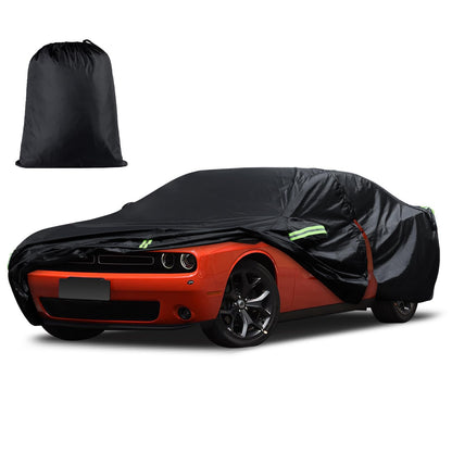 Waterproof Car Cover for Jeep Wrangler 4 Door 2006-2026 JK JL Outdoor Waterproof Sun Rain Snow Hail Protection with Driver Door Zipper