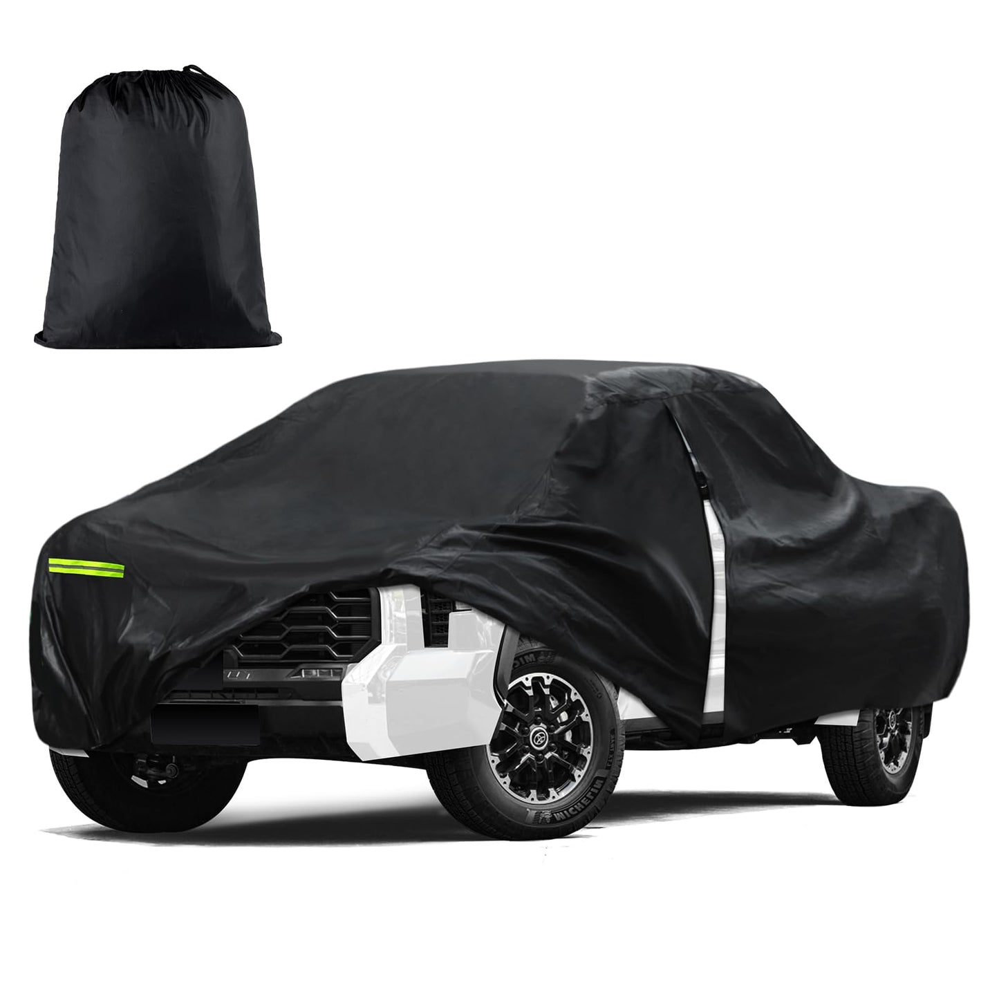 Waterproof Car Cover for Jeep Wrangler 4 Door 2006-2026 JK JL Outdoor Waterproof Sun Rain Snow Hail Protection with Driver Door Zipper