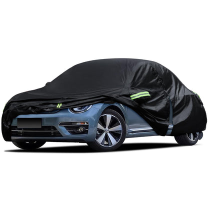 Waterproof Car Cover for Jeep Wrangler 4 Door 2006-2026 JK JL Outdoor Waterproof Sun Rain Snow Hail Protection with Driver Door Zipper