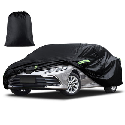 Waterproof Car Cover for Jeep Wrangler 4 Door 2006-2026 JK JL Outdoor Waterproof Sun Rain Snow Hail Protection with Driver Door Zipper