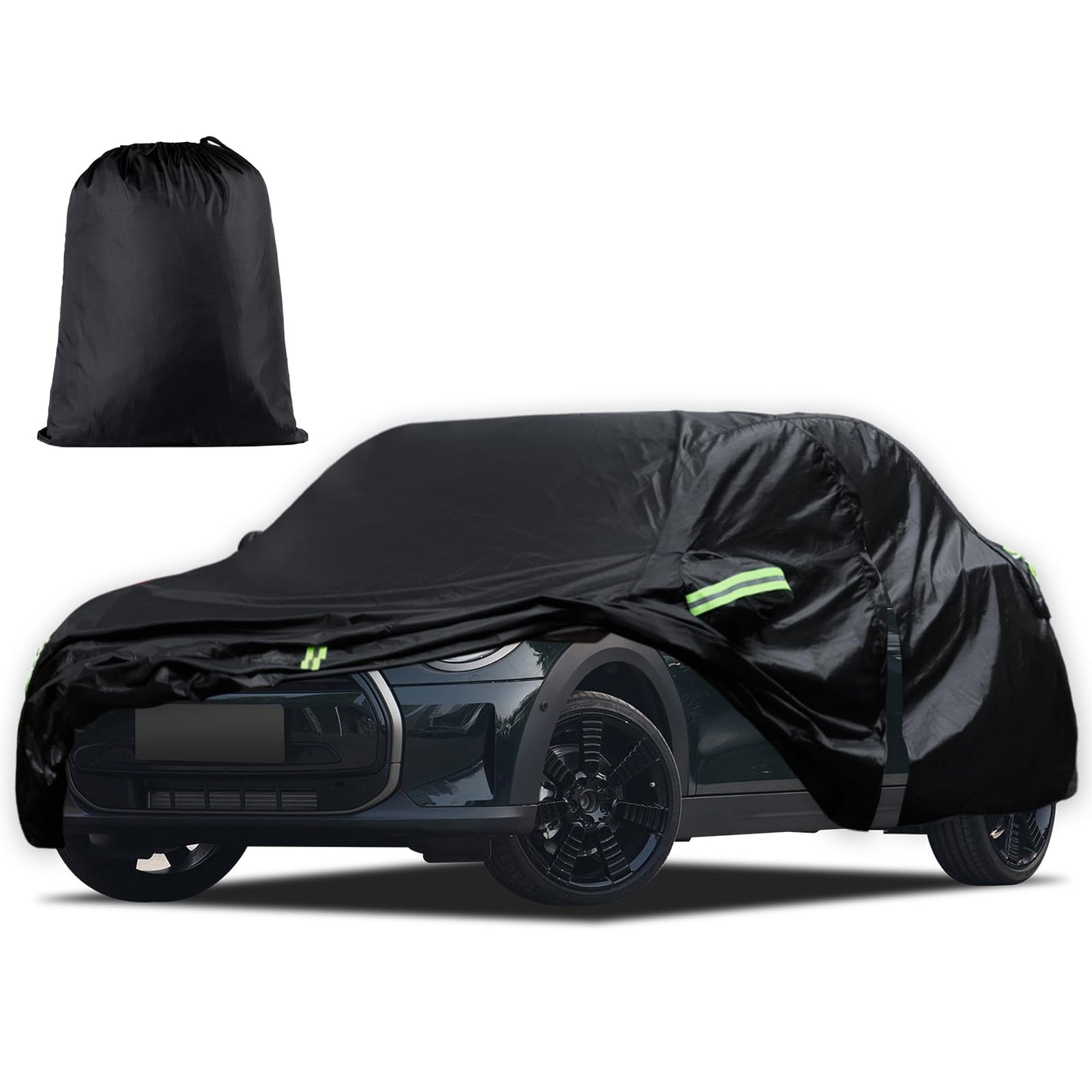 Waterproof Car Cover for Jeep Wrangler 4 Door 2006-2026 JK JL Outdoor Waterproof Sun Rain Snow Hail Protection with Driver Door Zipper