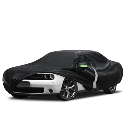 Waterproof Car Cover for Jeep Wrangler 4 Door 2006-2026 JK JL Outdoor Waterproof Sun Rain Snow Hail Protection with Driver Door Zipper