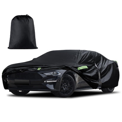 Waterproof Car Cover for Jeep Wrangler 4 Door 2006-2026 JK JL Outdoor Waterproof Sun Rain Snow Hail Protection with Driver Door Zipper