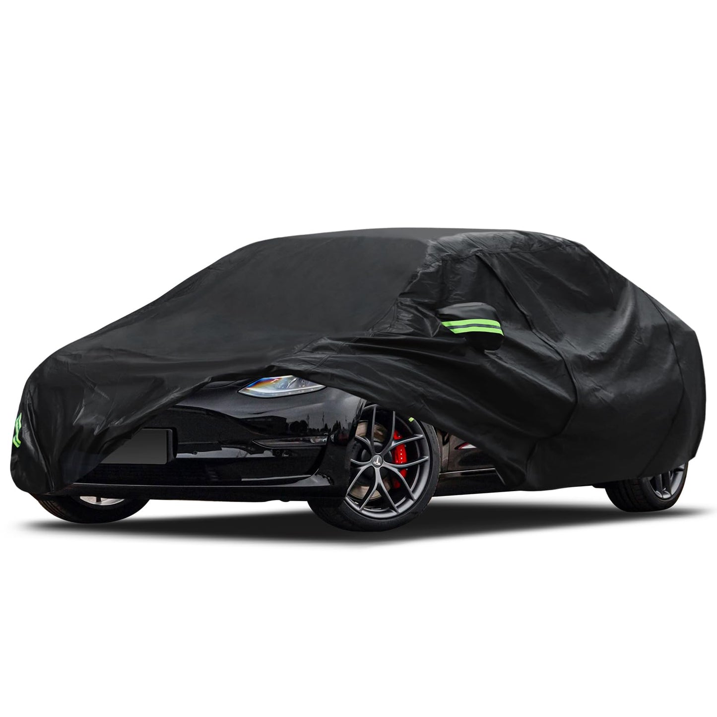 Waterproof Car Cover for Jeep Wrangler 4 Door 2006-2026 JK JL Outdoor Waterproof Sun Rain Snow Hail Protection with Driver Door Zipper