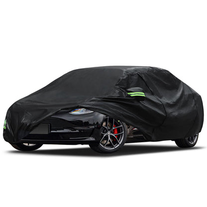 Waterproof Car Cover for Jeep Wrangler 4 Door 2006-2026 JK JL Outdoor Waterproof Sun Rain Snow Hail Protection with Driver Door Zipper