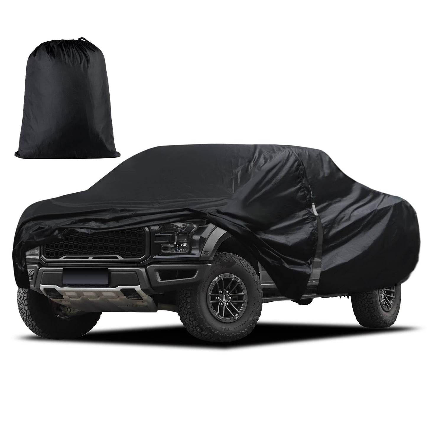 Waterproof Car Cover for Jeep Wrangler 4 Door 2006-2026 JK JL Outdoor Waterproof Sun Rain Snow Hail Protection with Driver Door Zipper