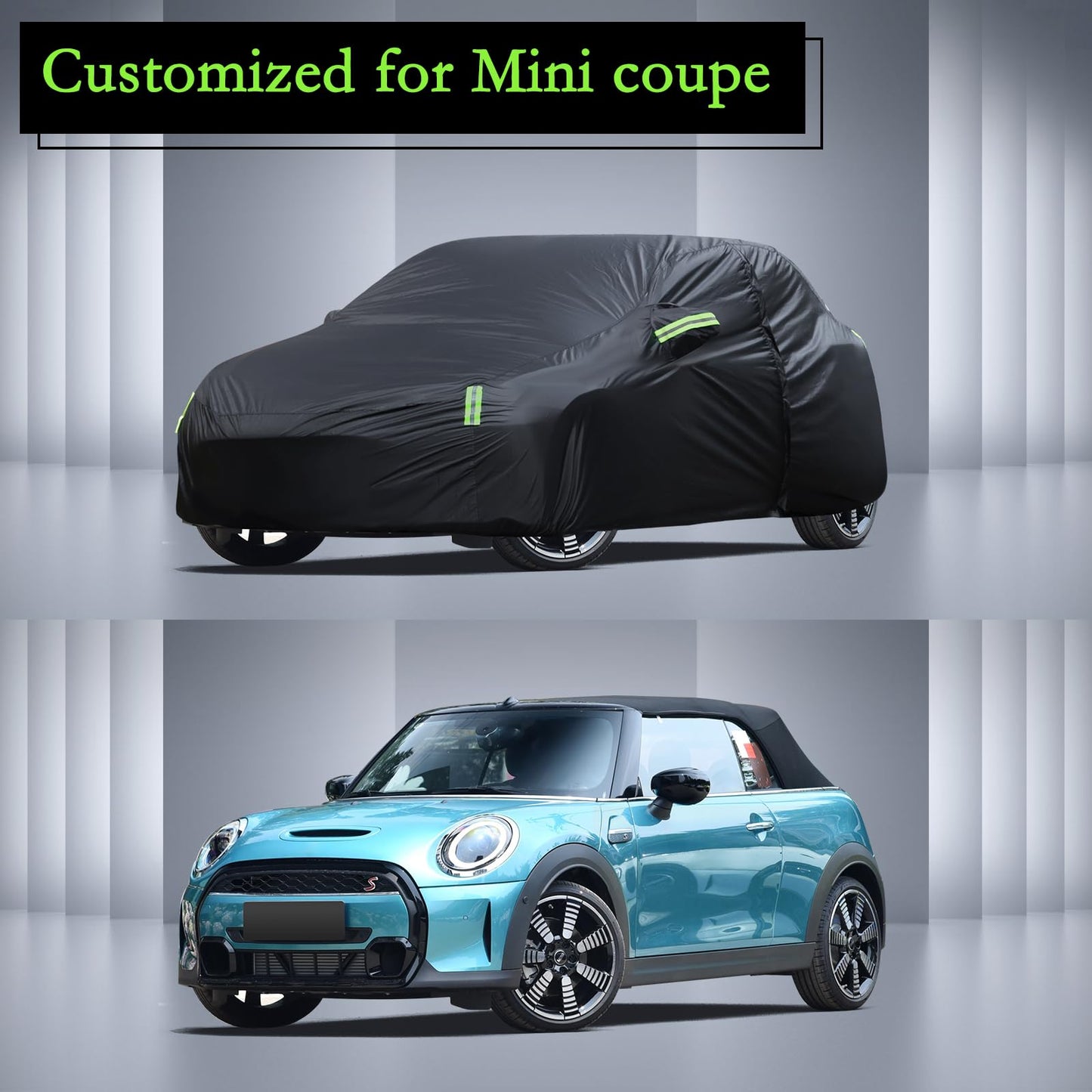 Waterproof Car Cover for Jeep Wrangler 4 Door 2006-2026 JK JL Outdoor Waterproof Sun Rain Snow Hail Protection with Driver Door Zipper
