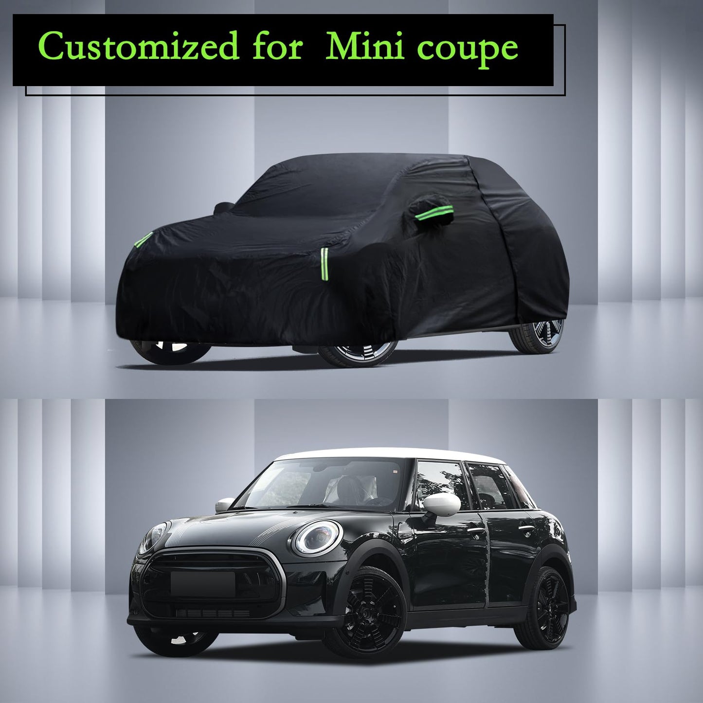 Waterproof Car Cover for Jeep Wrangler 4 Door 2006-2026 JK JL Outdoor Waterproof Sun Rain Snow Hail Protection with Driver Door Zipper