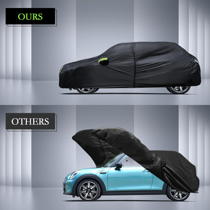 Waterproof Car Cover for Jeep Wrangler 4 Door 2006-2026 JK JL Outdoor Waterproof Sun Rain Snow Hail Protection with Driver Door Zipper
