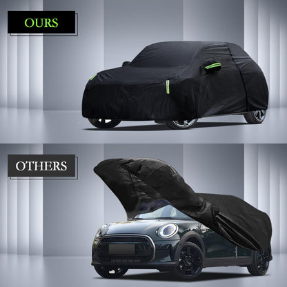 Waterproof Car Cover for Jeep Wrangler 4 Door 2006-2026 JK JL Outdoor Waterproof Sun Rain Snow Hail Protection with Driver Door Zipper