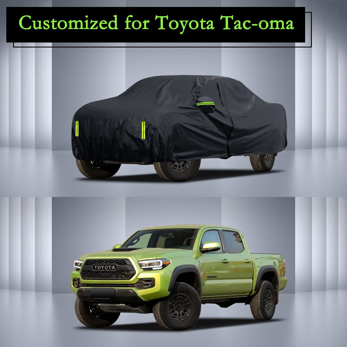 Waterproof Car Cover for Jeep Wrangler 4 Door 2006-2026 JK JL Outdoor Waterproof Sun Rain Snow Hail Protection with Driver Door Zipper