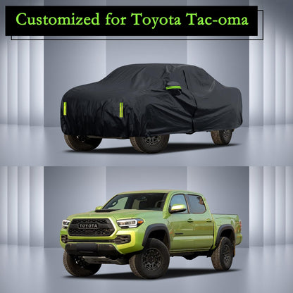 Waterproof Car Cover for Jeep Wrangler 4 Door 2006-2026 JK JL Outdoor Waterproof Sun Rain Snow Hail Protection with Driver Door Zipper