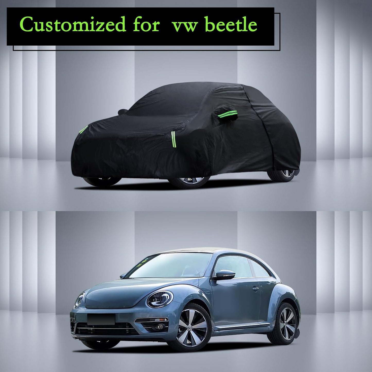 Waterproof Car Cover for Jeep Wrangler 4 Door 2006-2026 JK JL Outdoor Waterproof Sun Rain Snow Hail Protection with Driver Door Zipper