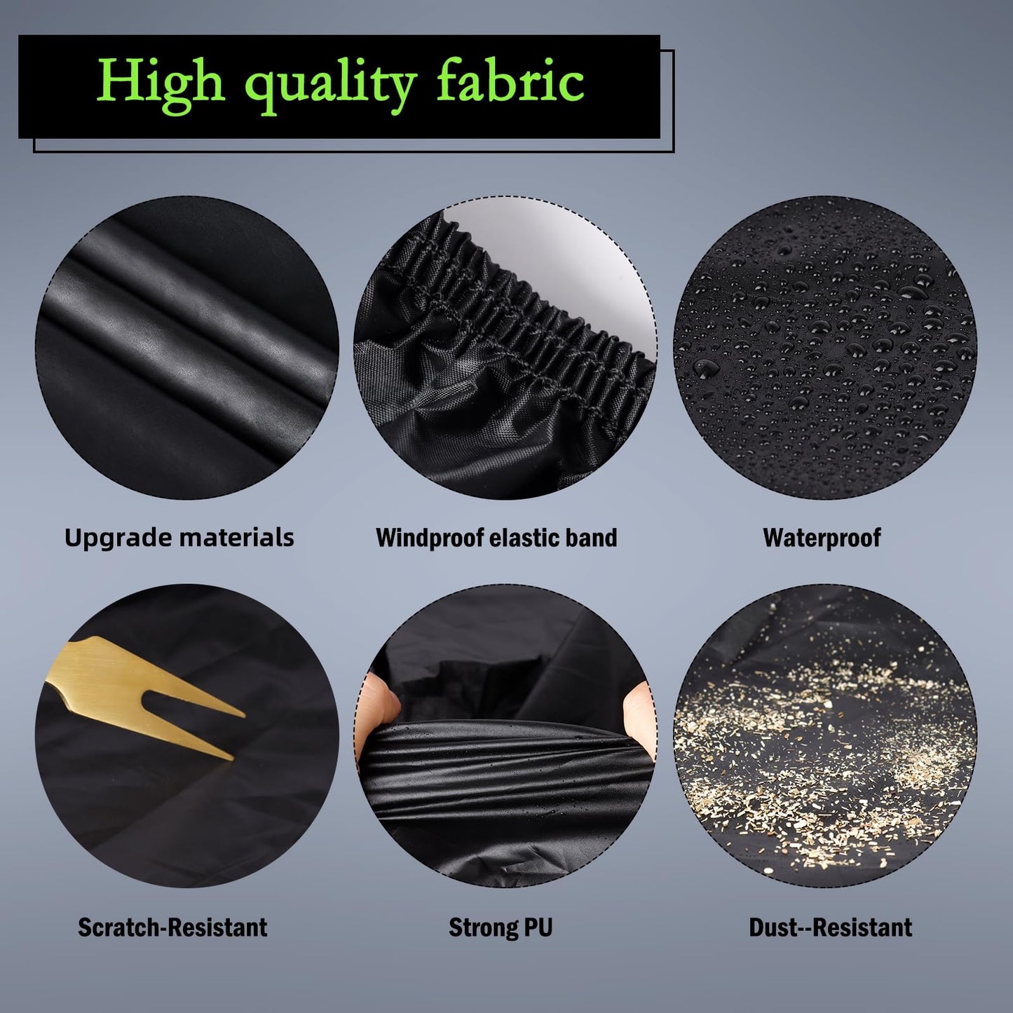 Waterproof Car Cover for Jeep Wrangler 4 Door 2006-2026 JK JL Outdoor Waterproof Sun Rain Snow Hail Protection with Driver Door Zipper
